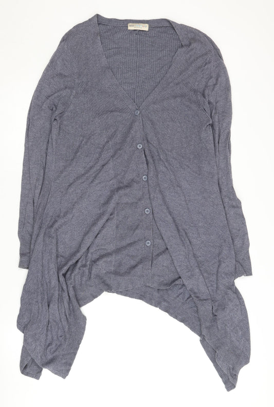 Marks and Spencer Women's Blue Cardigan, Size 16, V-Neck