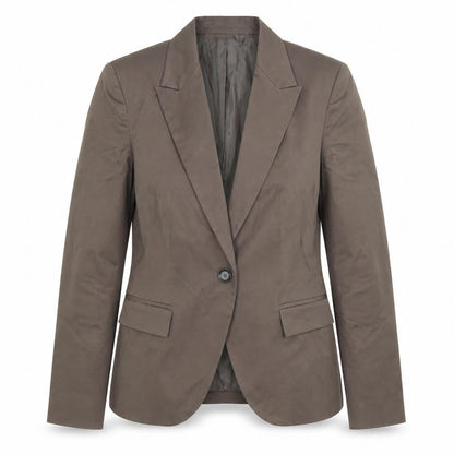 Zara Womens Brown Blazer UK 12 Regular Fit Lined