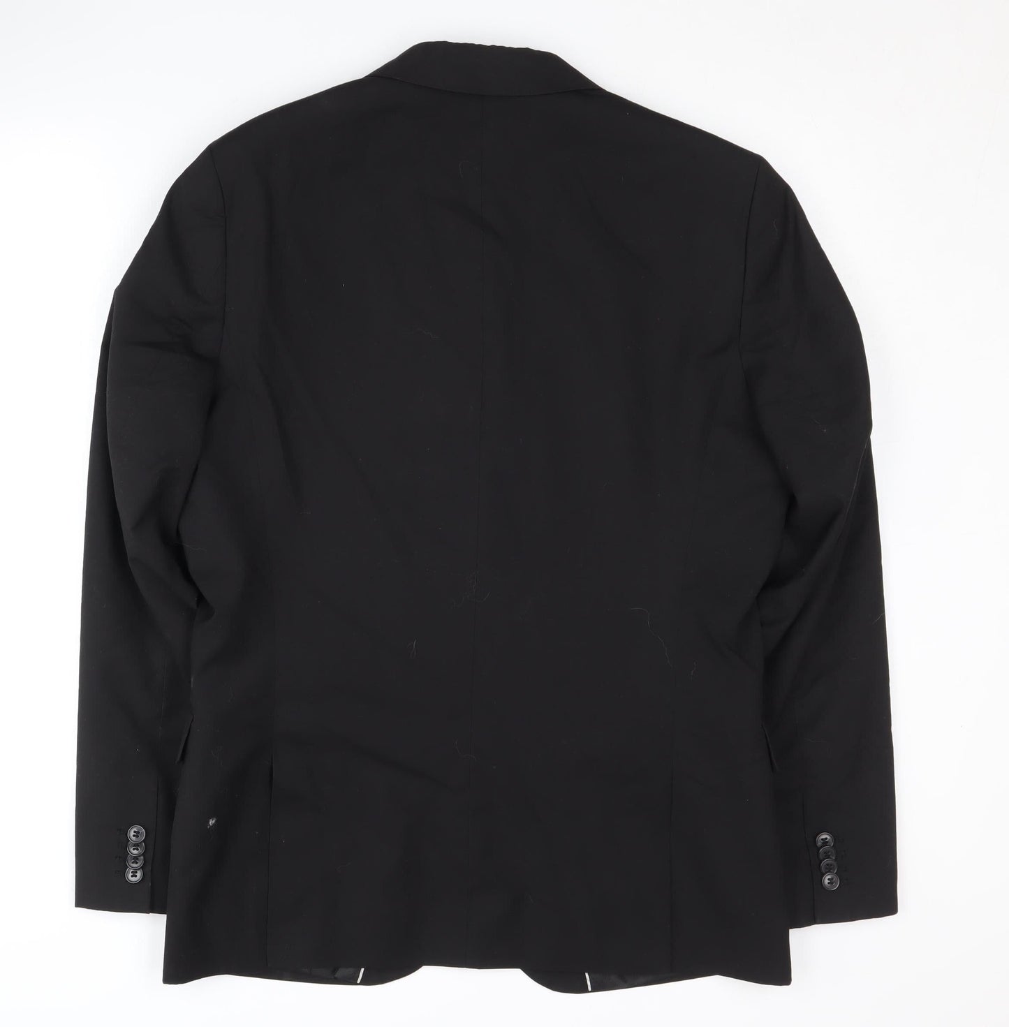 H&M Men's Black Regular Fit Blazer, Size 50, Formal