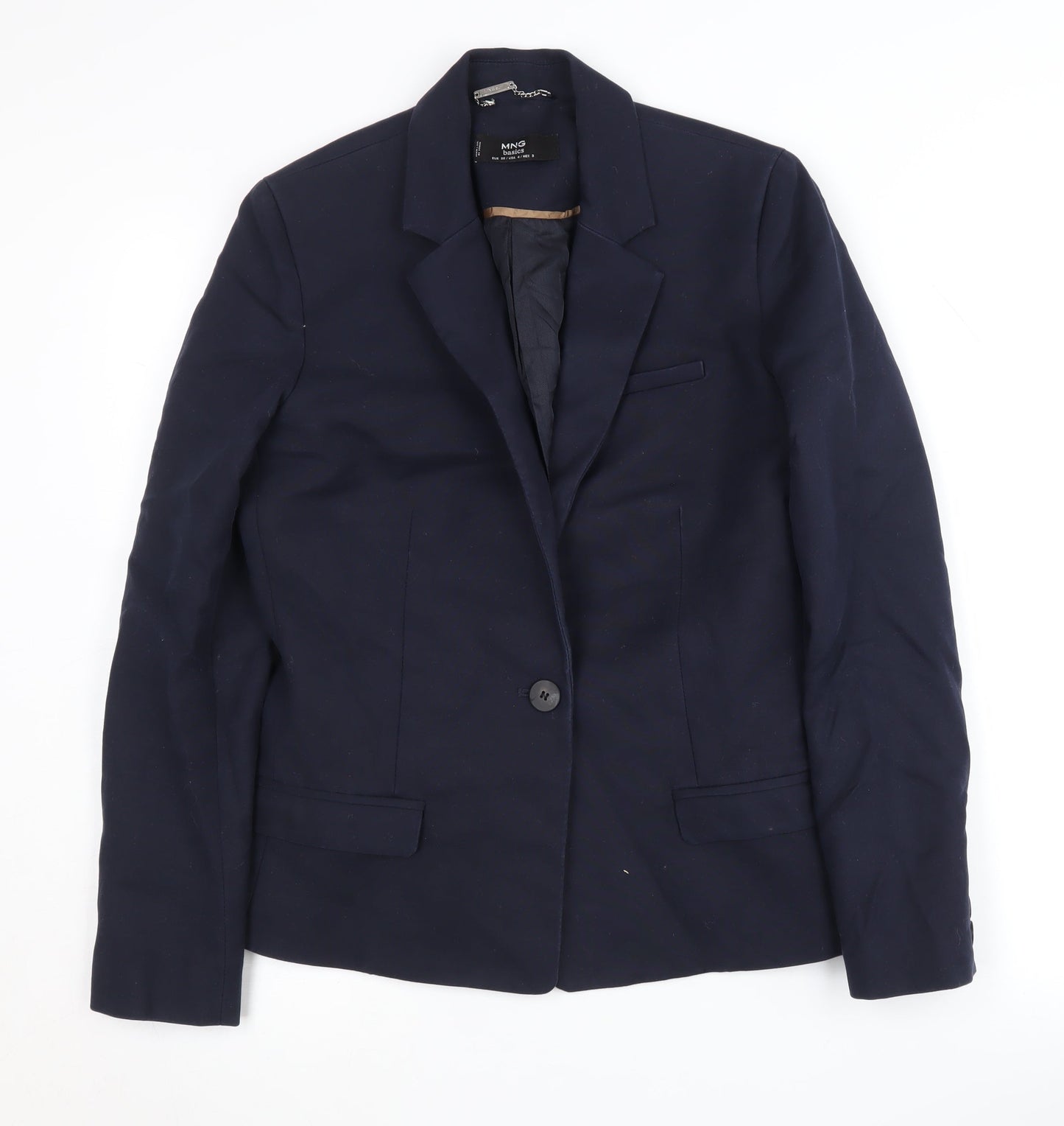 MNG Women's Blue Blazer, Size 8, Business Classic
