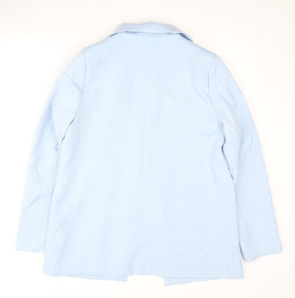 Back view of Missguided Women's Blue Blazer UK 8 Regular Fit