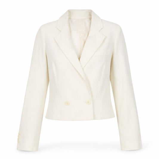 Zara Women’s Ivory Double-Breasted Blazer XS