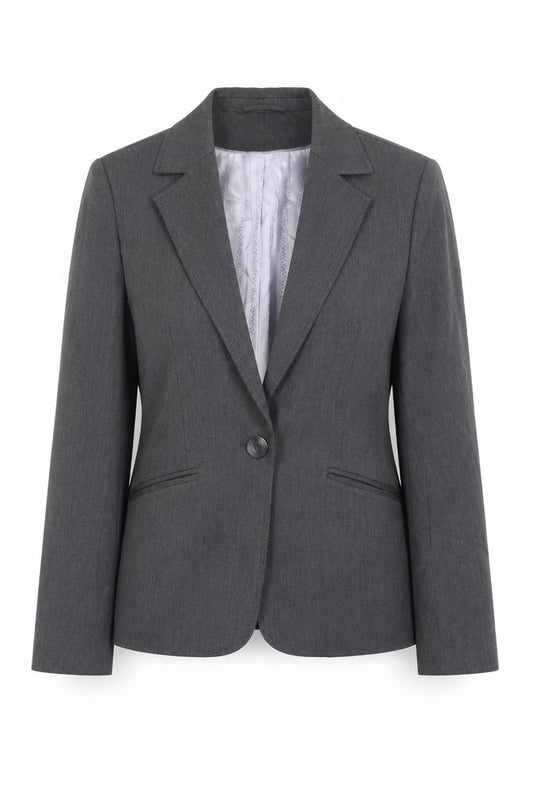 Autonomy Grey Women's Petites Blazer - Size 10