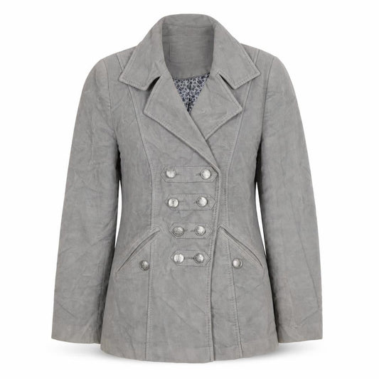 Per Una Women's Grey Military Jacket Size 12