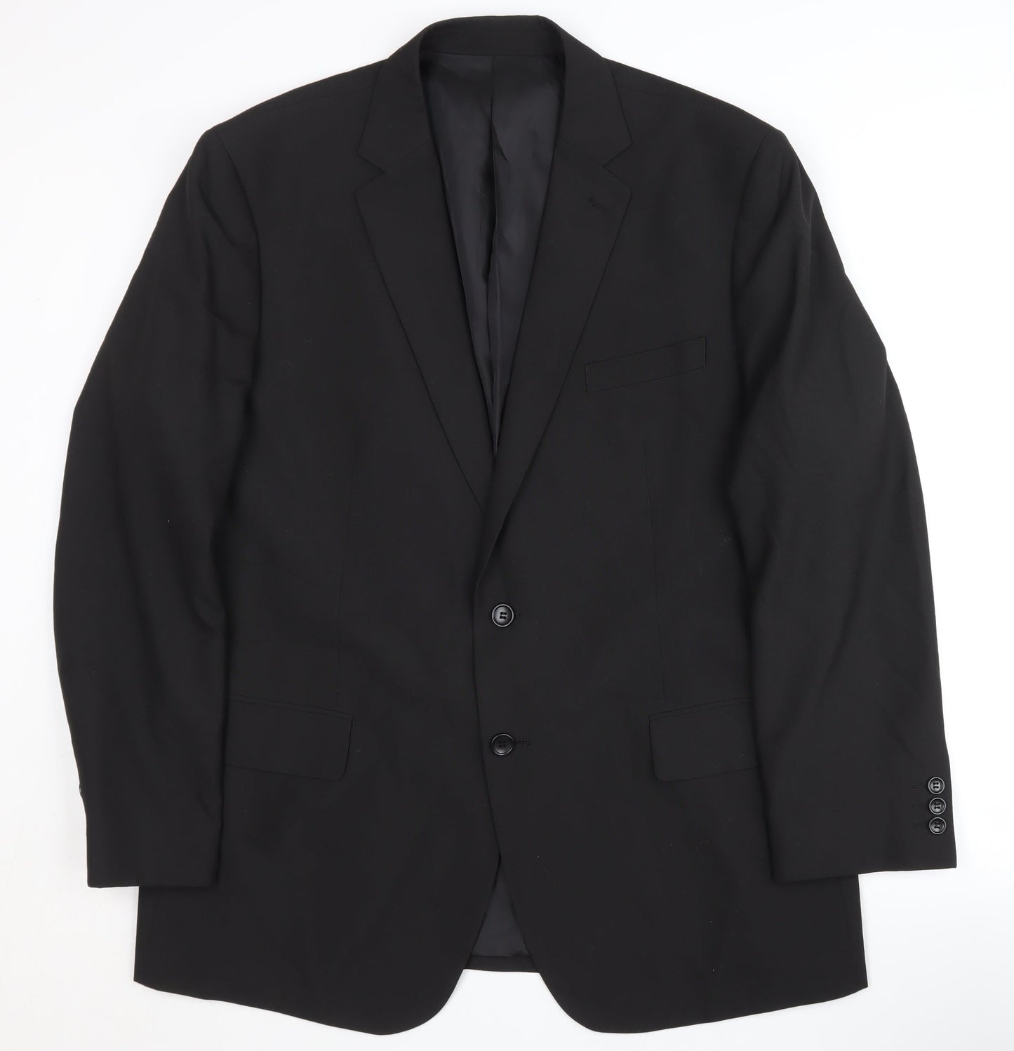 BHS Black Men's Blazer, 46R Single-Breasted, Formal