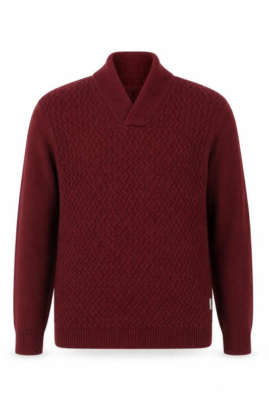 Peter Werth Men's Red Wool Mix Pullover Jumper M