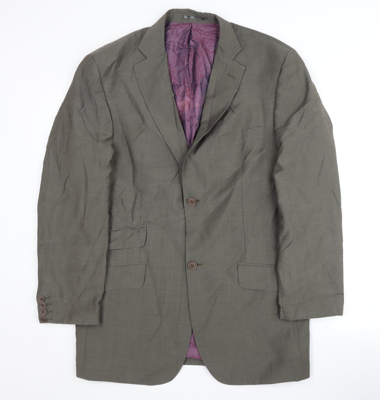 Ted Baker Men's Grey Suit Jacket Regular Fit 40R