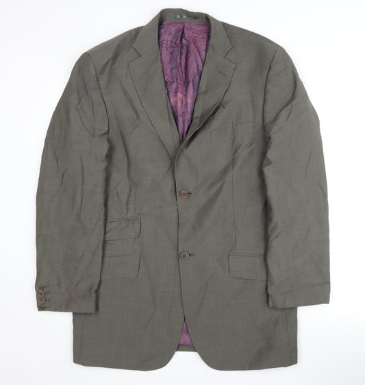 Ted Baker Men's Grey Suit Jacket Regular Fit 40R