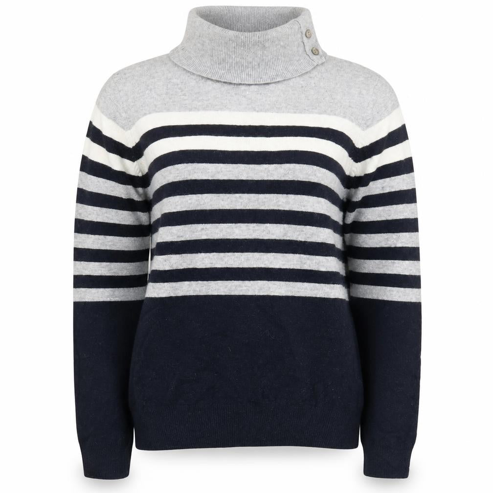 Country Casuals Women's Multicoloured Striped Pullover Jumper L