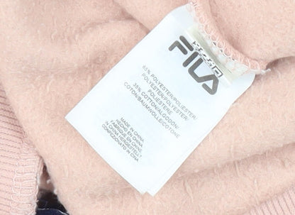 Brand and care label for Fila Women's Pink Jogger Trousers -, size S