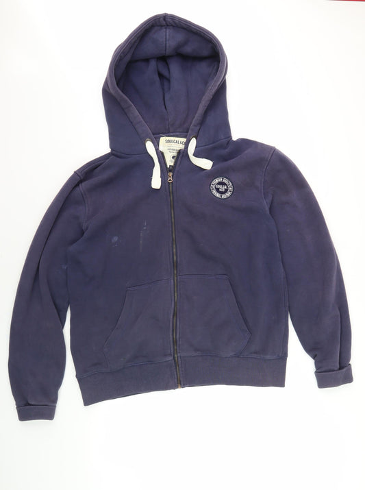 Soulcal & Co Men's Blue XL Hooded Basic Jacket