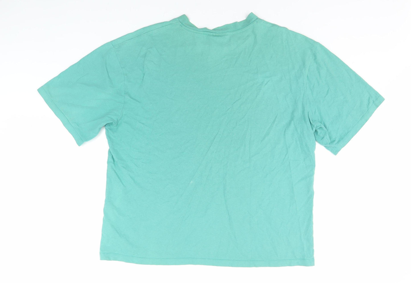 Collusion Men’s Green Crew Neck T-Shirt, Size S