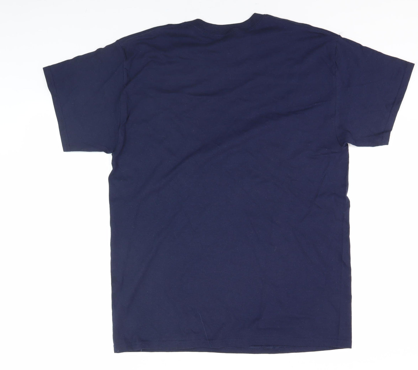 Gildan Men's Blue Graphic Short Sleeve T-Shirt L