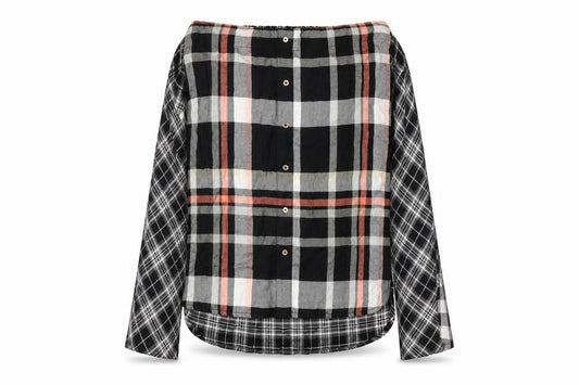 River Island Women's Plaid Button-Up Top Size 12