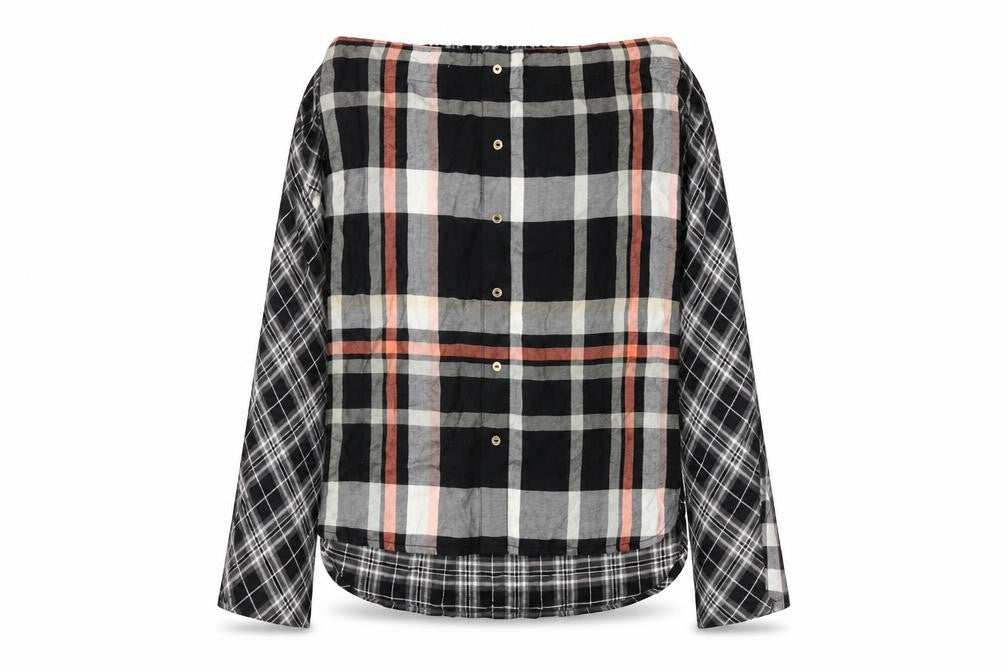 River Island Women's Plaid Button-Up Top Size 12