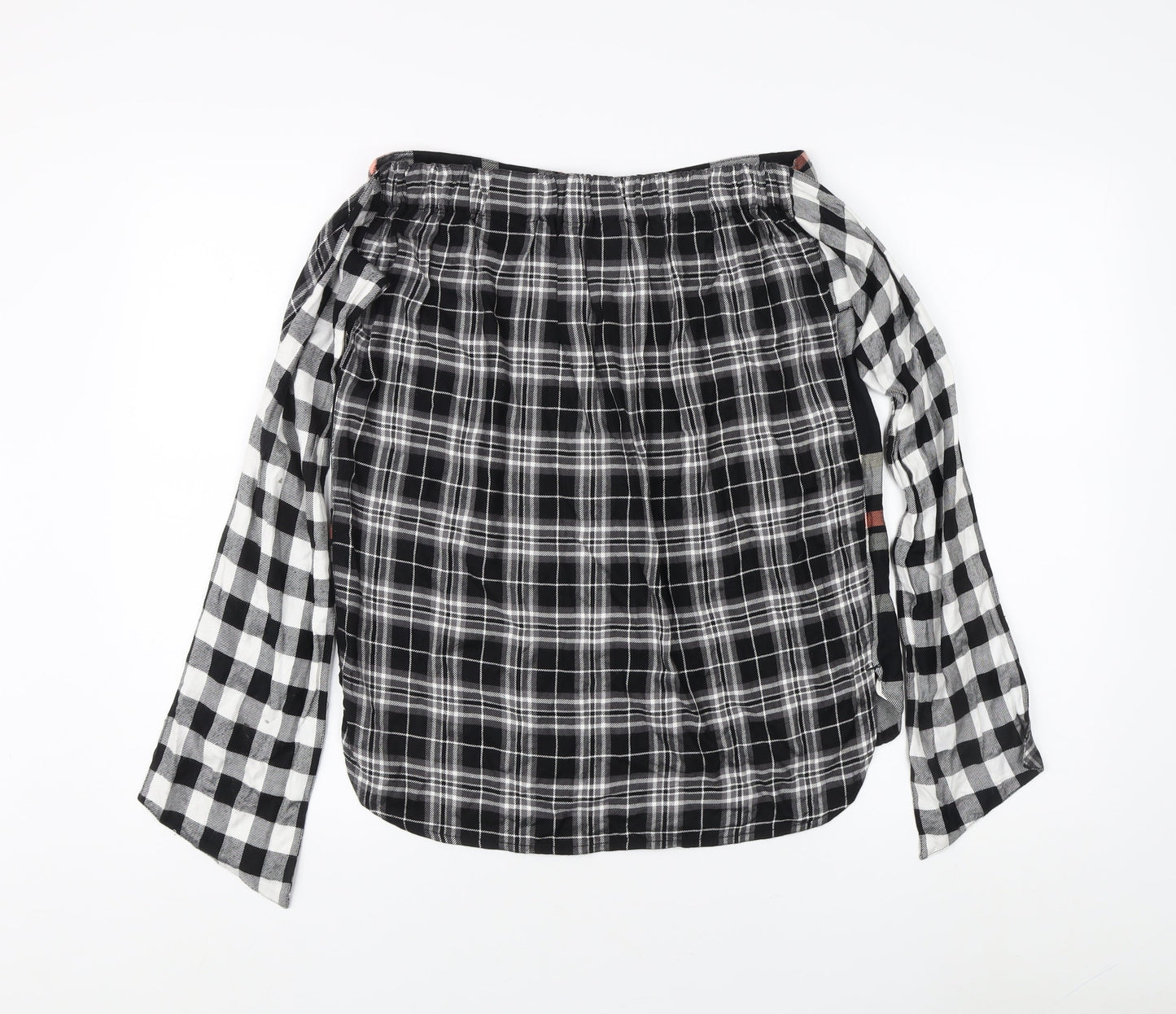 River Island Women's Plaid Button-Up Top Size 12