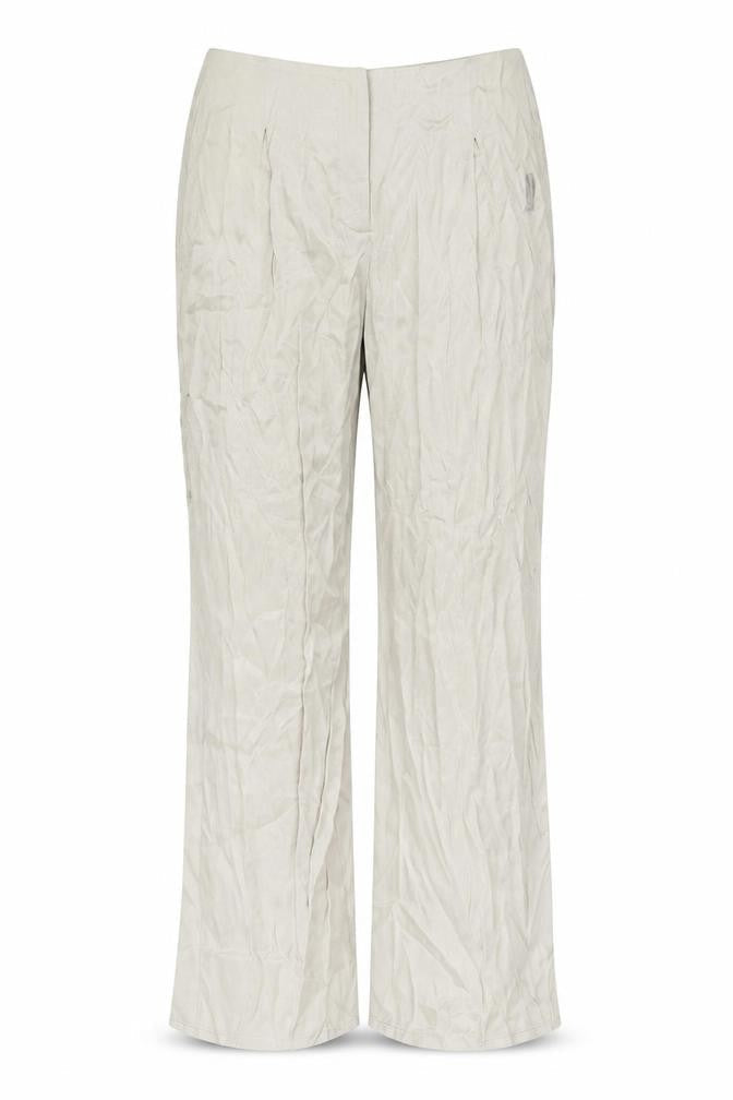 Zara Women’s Beige Wide-Leg Trousers M