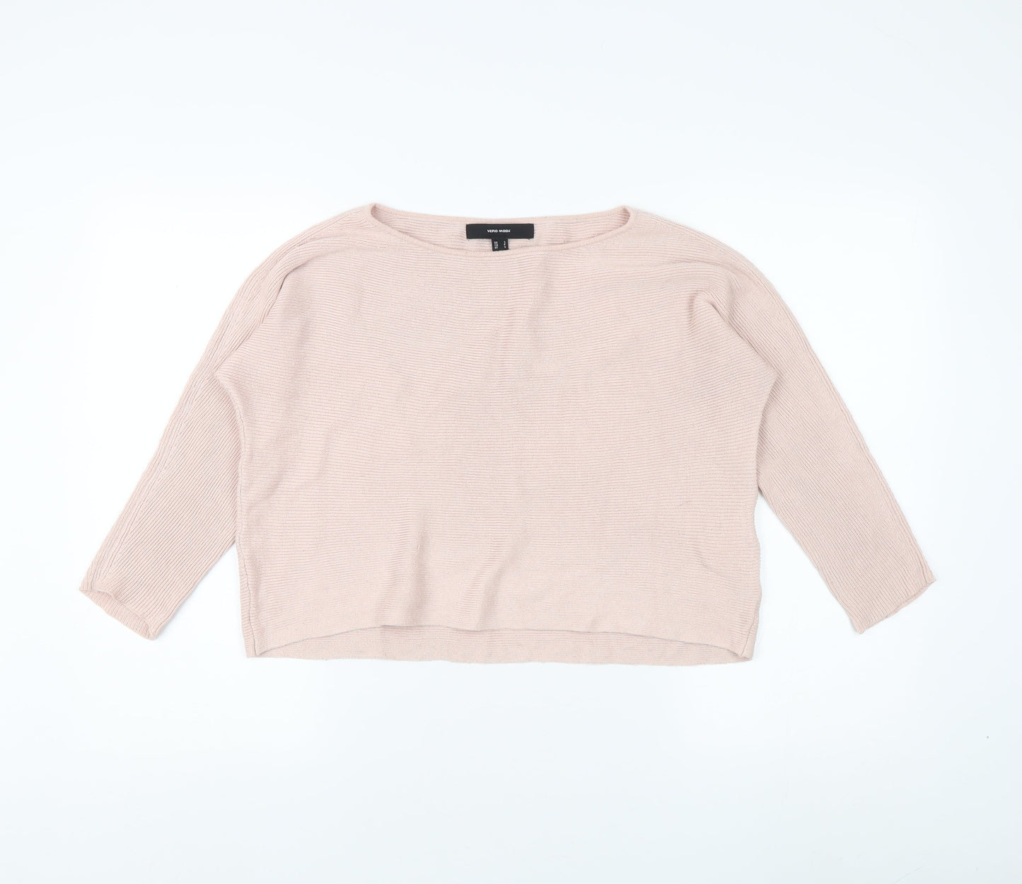 Vero Moda Women's Pink Pullover Jumper, Size S, Boat Neck
