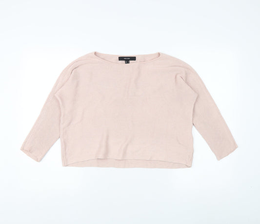Vero Moda Women's Pink Pullover Jumper, Size S, Boat Neck