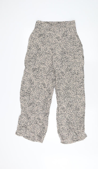 WEEKDAY Women's Size 8 Wide-Leg Trousers Multicoloured
