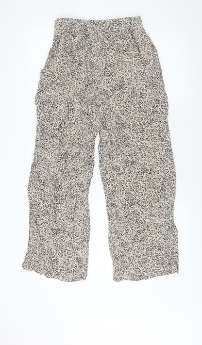 WEEKDAY Women's Size 8 Wide-Leg Trousers Multicoloured