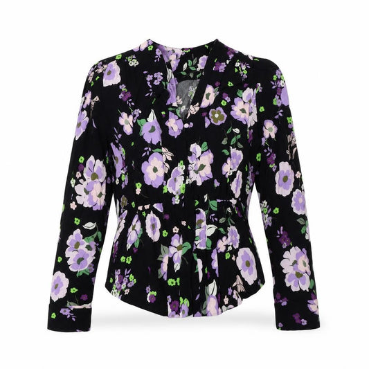 Marks and Spencer Women's Floral Blouse - Size 12