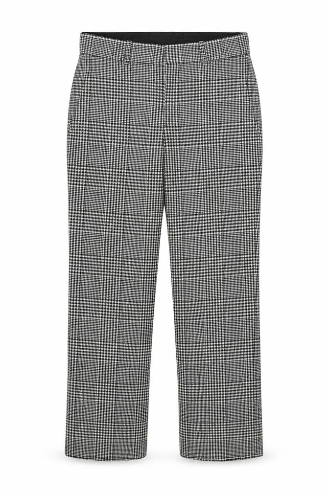 Zara Woman Black XS Trousers in Houndstooth