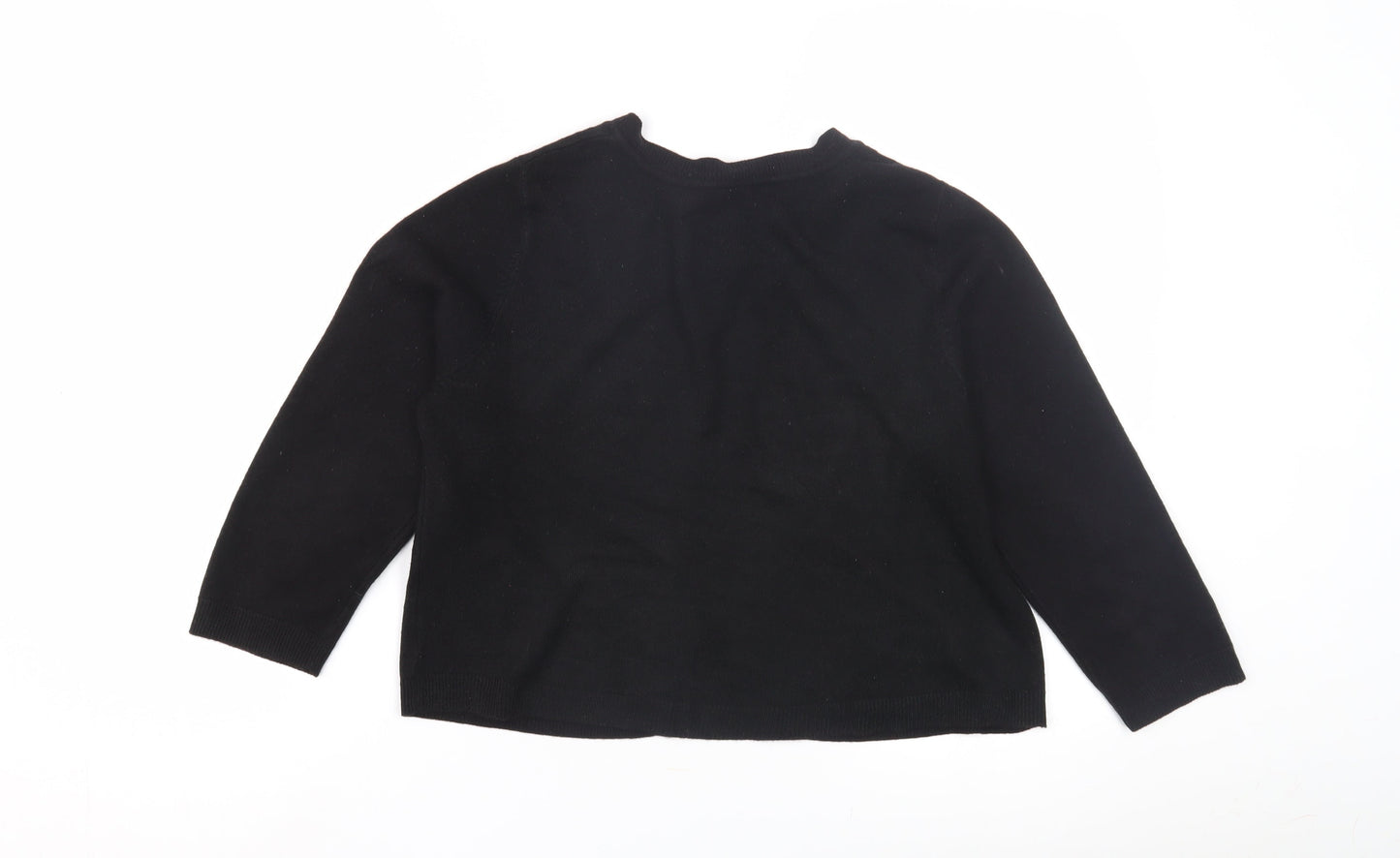 BHS Women's Black Cardigan, Size 14, Round Neck