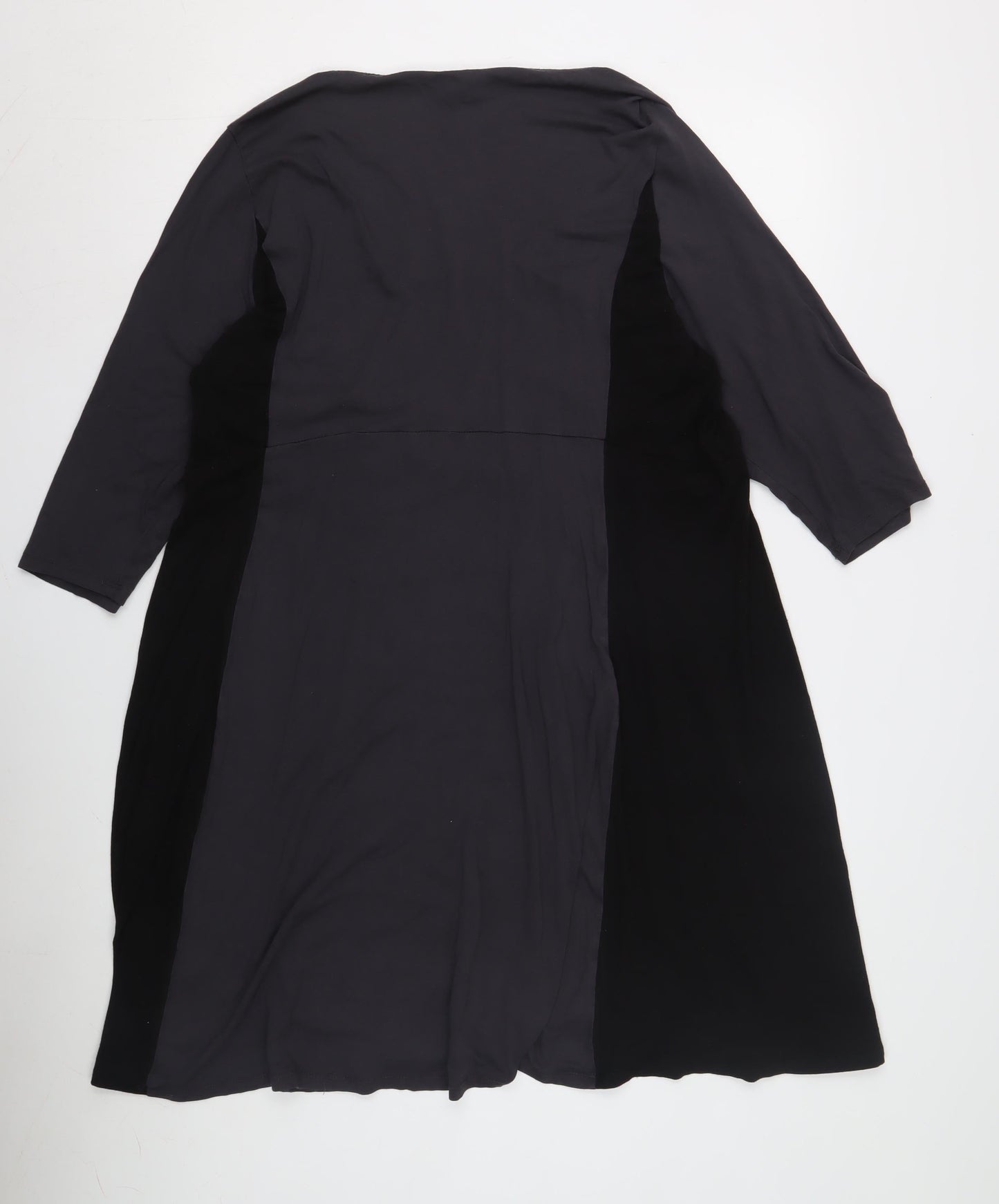 Women's Black Dress, UK Size 20, Scoop Neck