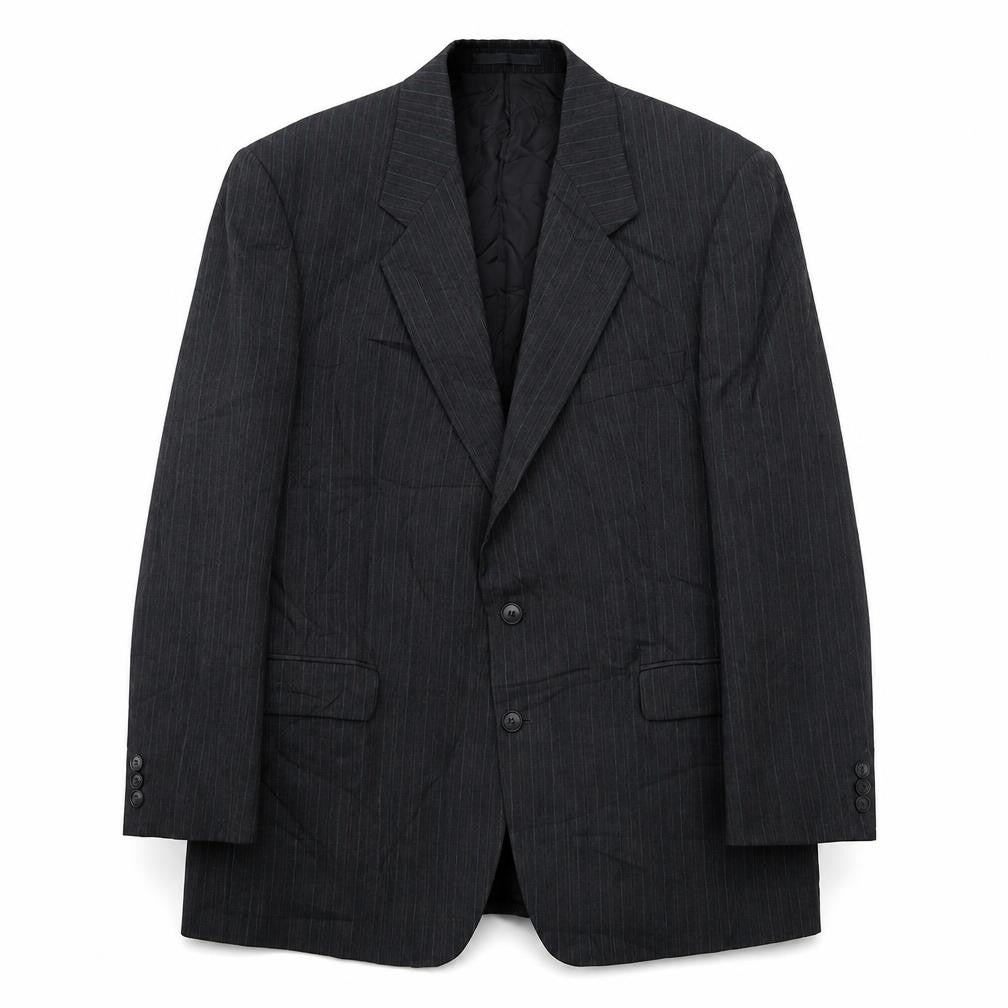 Marks & Spencer Men's Grey Striped Suit Jacket, 44R