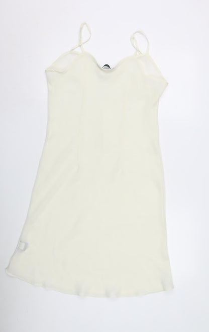 Back view of Boden Women's Ivory Full Slip Camisole -, size 14