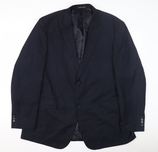 Marino Vicci Black Wool Men's Jacket UK 46 Classic Striped