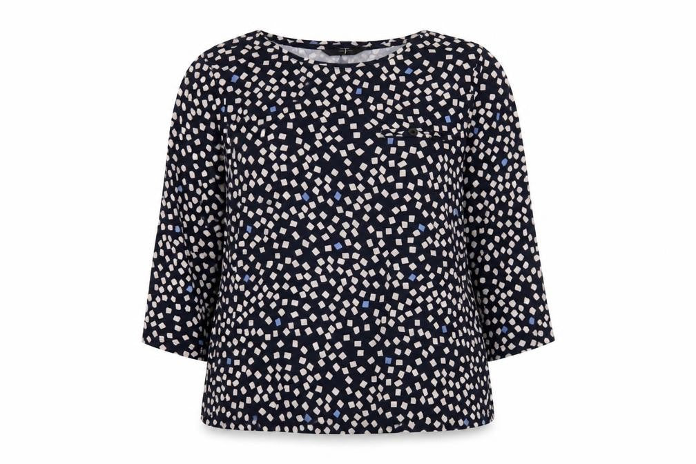 Jasper Conran Women's 3/4 Sleeve Geometric Top