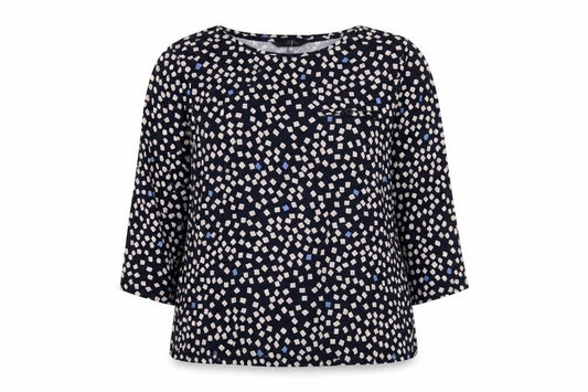 Jasper Conran Women's 3/4 Sleeve Geometric Top