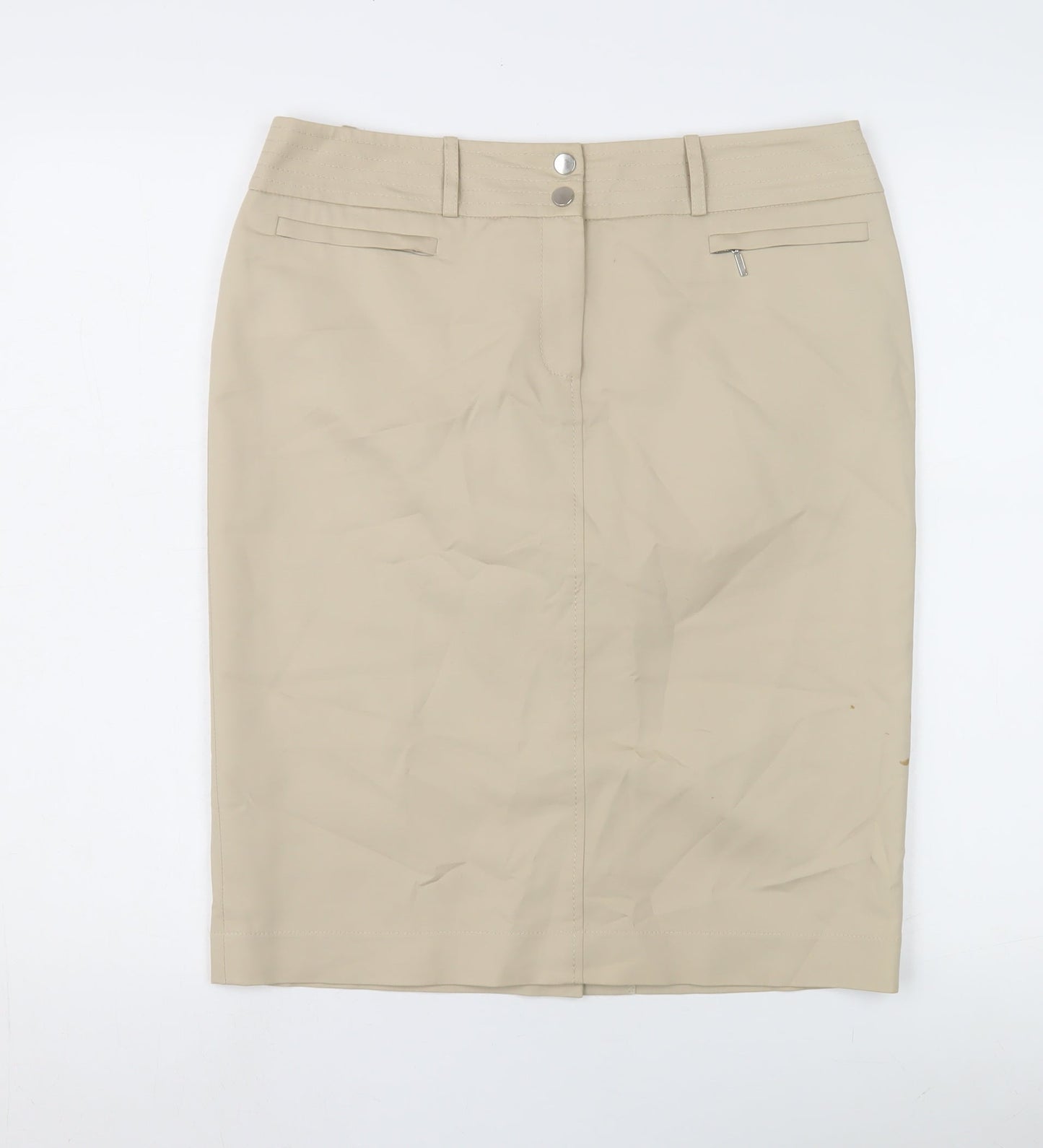 Planet Women's Beige Pencil Skirt Size 10 Formal Elegant