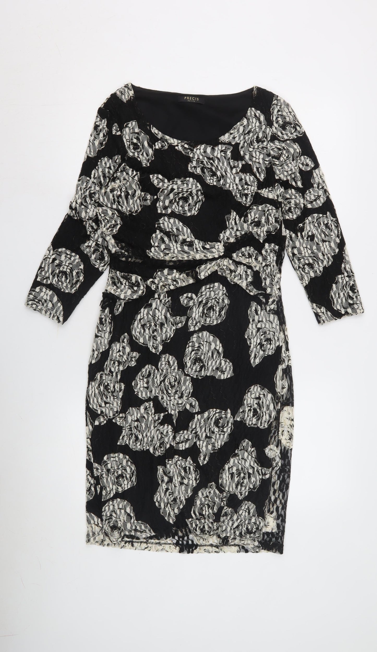 Precis Petite Women's Black Sheath Dress Size 10