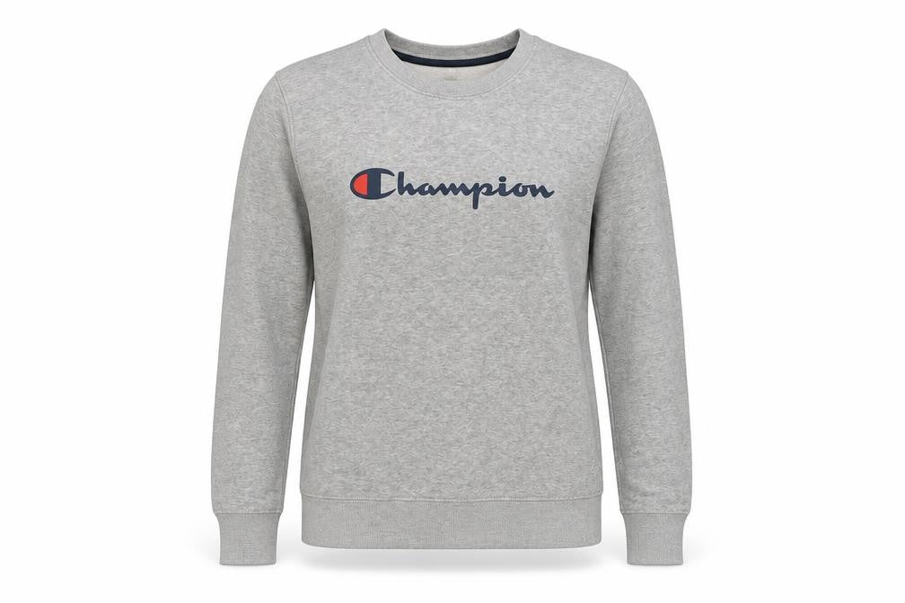 Champion Unisex Grey Pullover Sweatshirt Size M