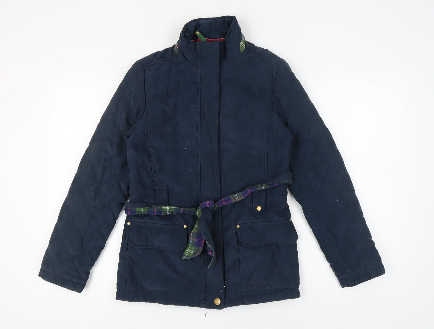 Musto Women's Blue Quilted Jacket Size 10