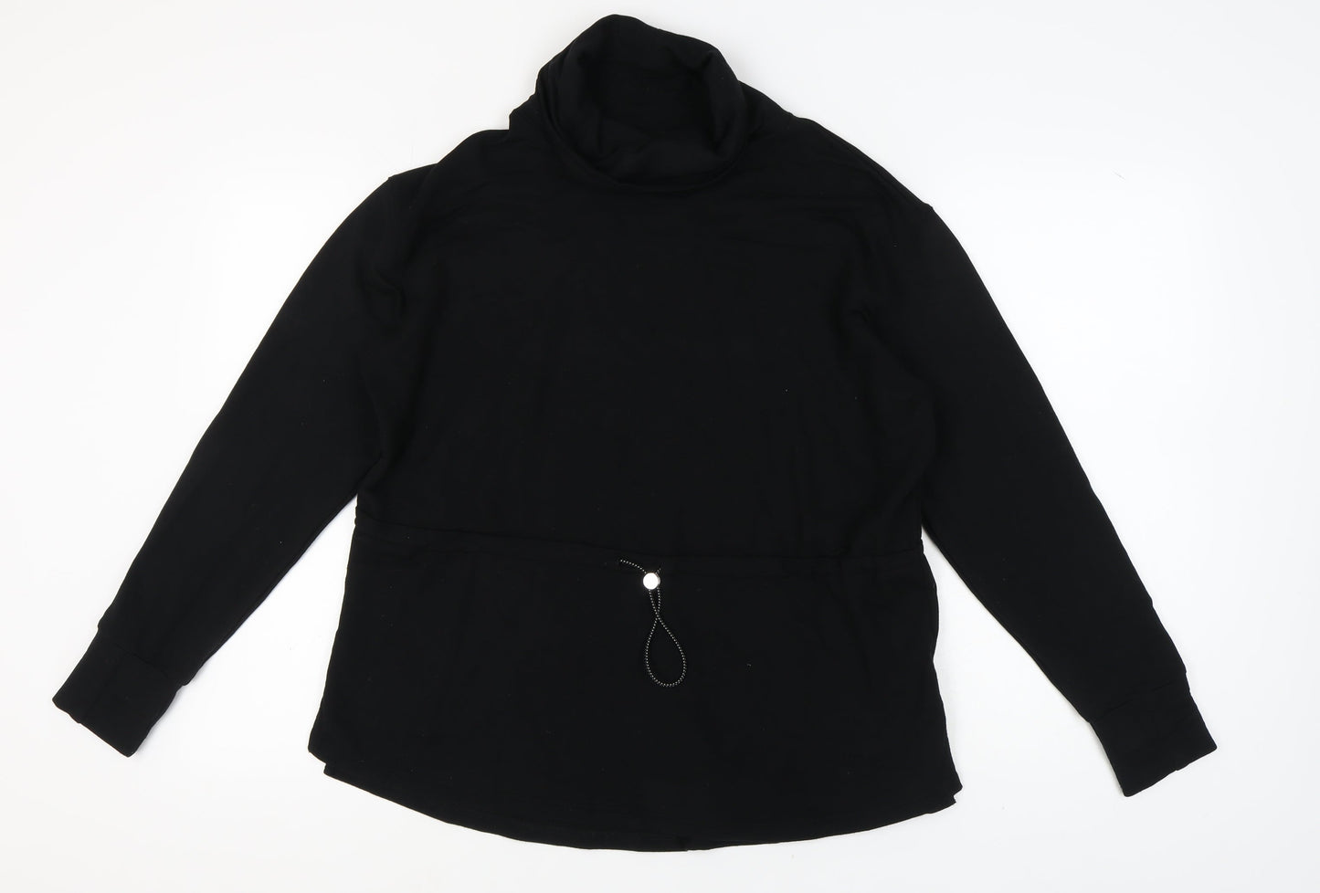 Next Women's Black High Neck Sweatshirt, Size M