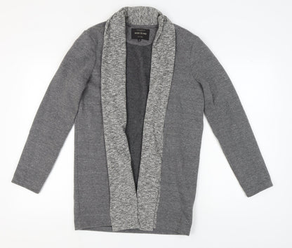 River Island Women's Grey Open Front Cardigan XS Long Sleeve