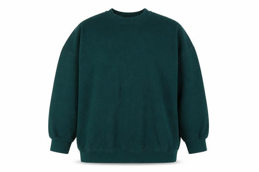 Monki Women's Green Pullover Sweatshirt 2XS Casual Winter