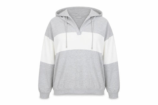 REALbasics Womens Grey Hoodie, Casual & Stylish Size L,