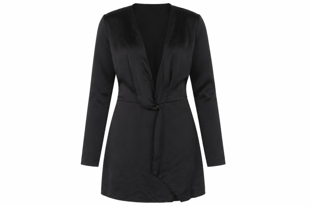 PRETTYLITTLETHING Women's Black Dress Size 8