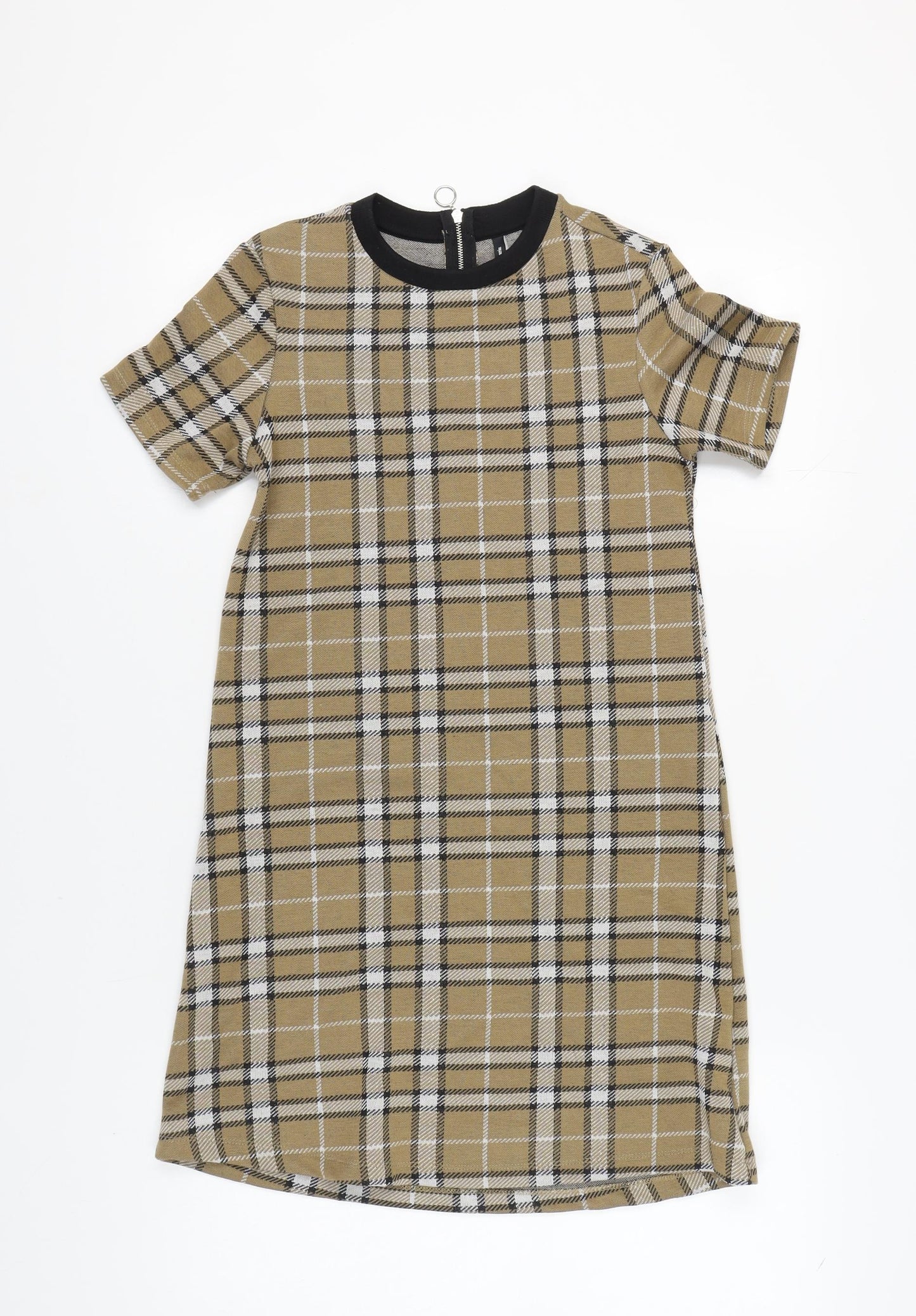 Stradivarius Women's Multicoloured Plaid Dress Sz S