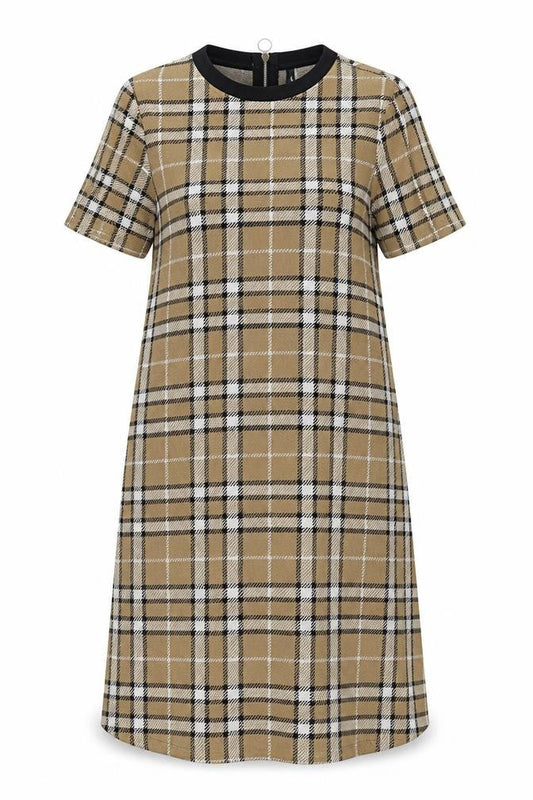 Stradivarius Women's Multicoloured Plaid Dress Sz S