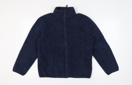 Marks and Spencer Men's Blue Zip Jacket Medium
