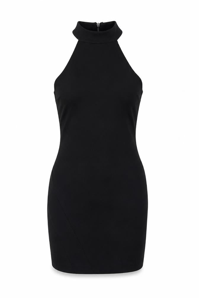 River Island Women's Black High Neck Dress Size 10