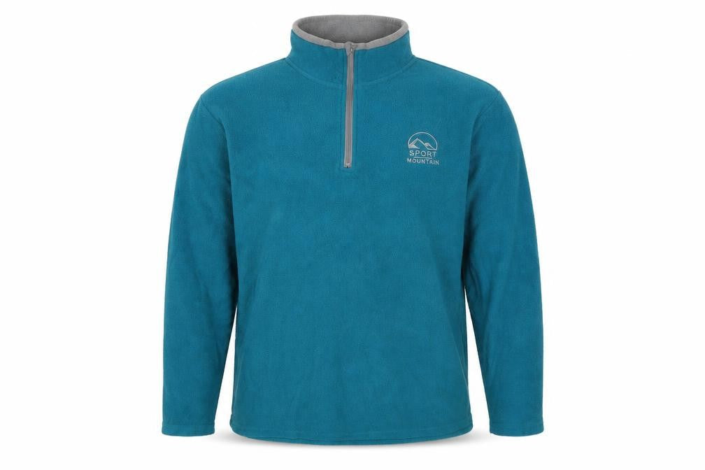 Atlas For Men XL Blue Fleece Pullover Sweatshirt