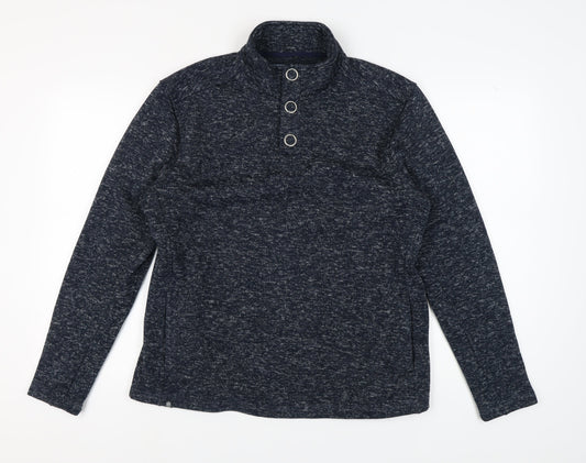 Kensington Eastside Men's Blue Henley Sweatshirt L