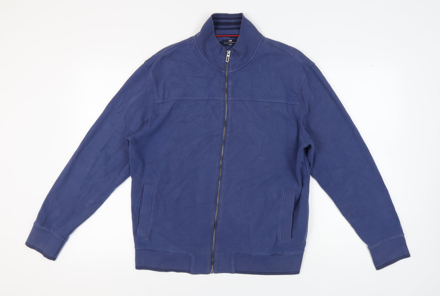 Marks and Spencer Men's Blue Full Zip Sweatshirt, M